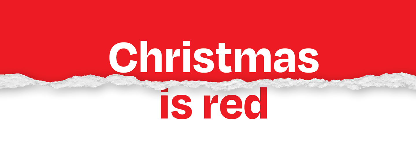 Christmas is red -image