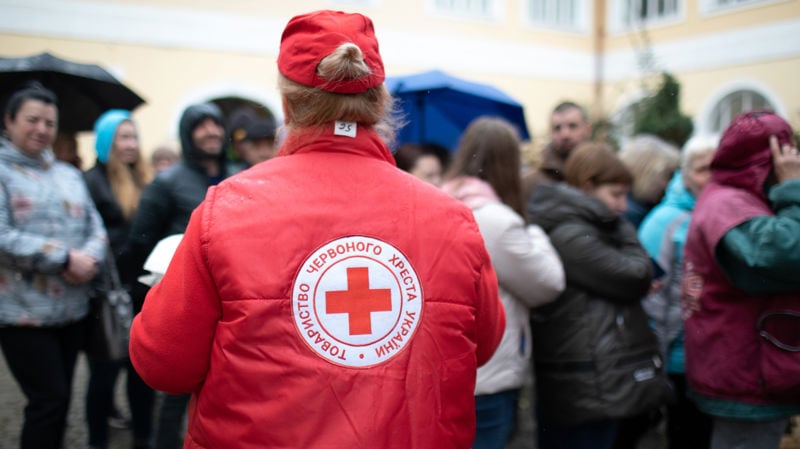 How are donations to the Ukraine collection used?