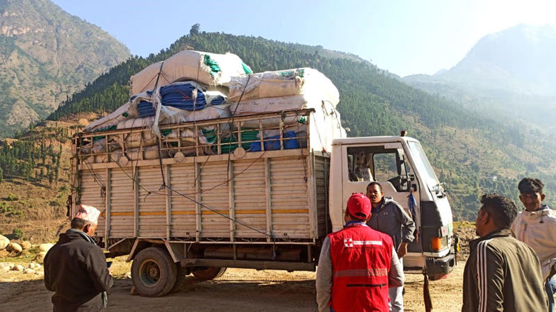 The Finnish Red Cross brings aid to the earthquake areas of Nepal