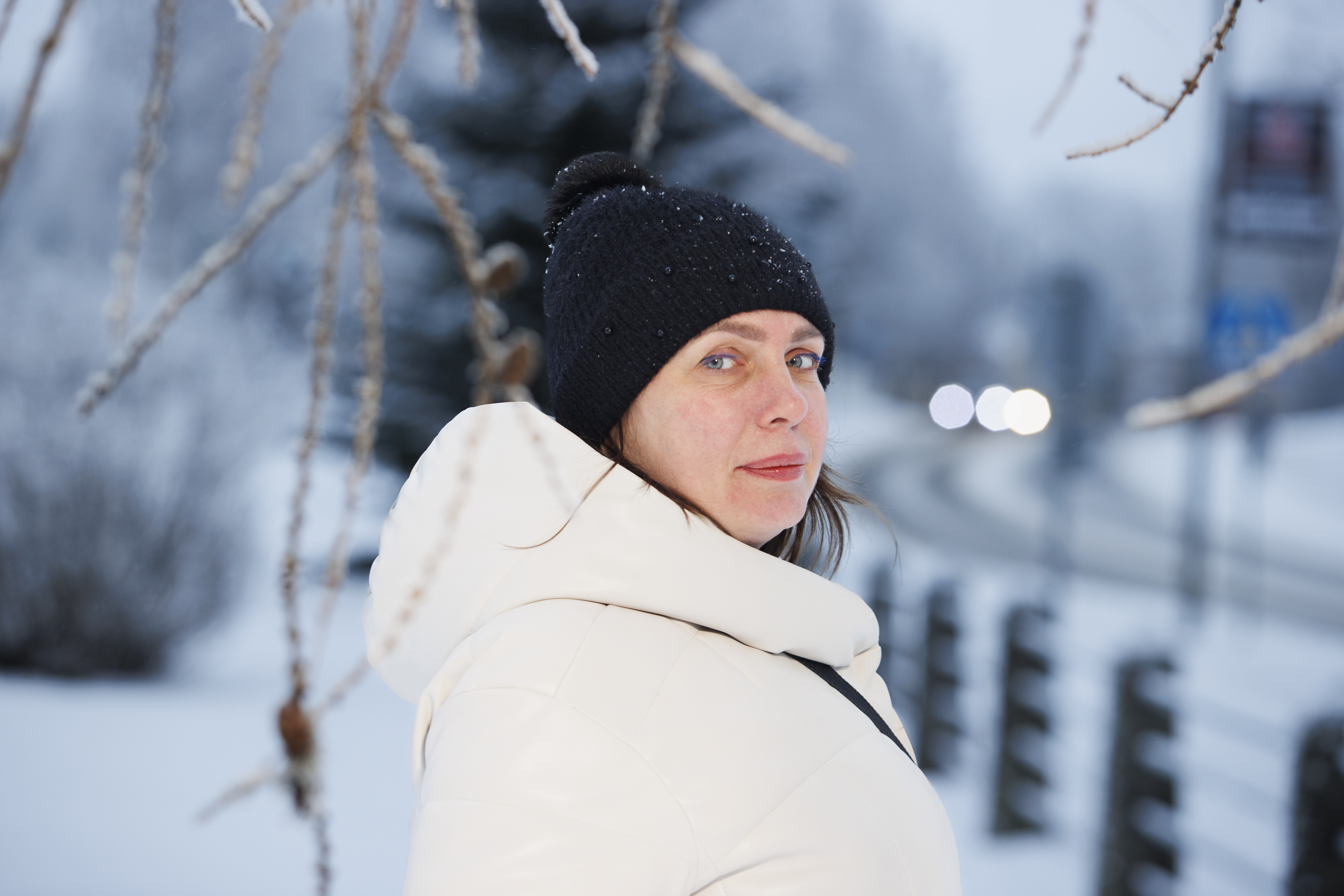 Halina fled from Ukraine and became a volunteer helper