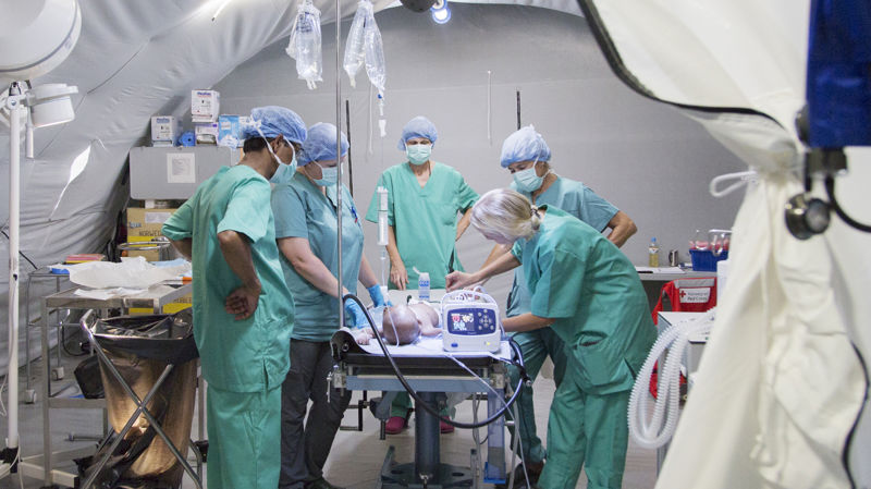 Red Cross field hospital: expert help in times of need
