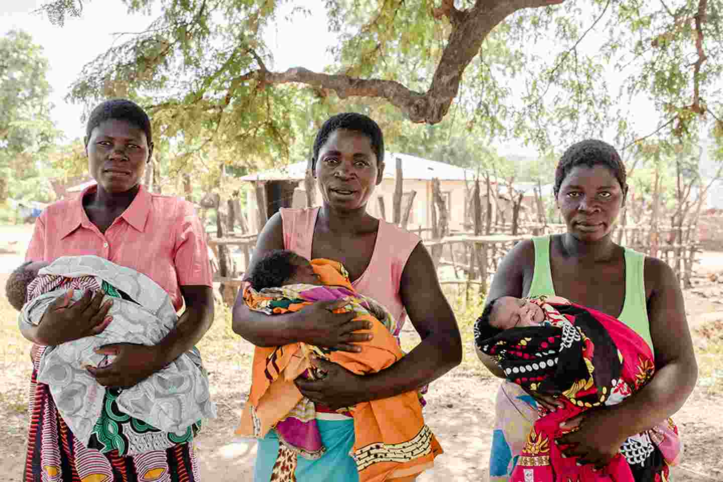 Women with their babies in Malawi, where the Finnish Red Cross supports work on sexual and reproductive health and rights.