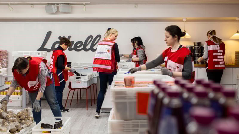 Finnish Red Cross food aid activities are open to everyone